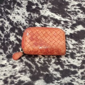 Bottega Veneta Red Leather Coin purse.